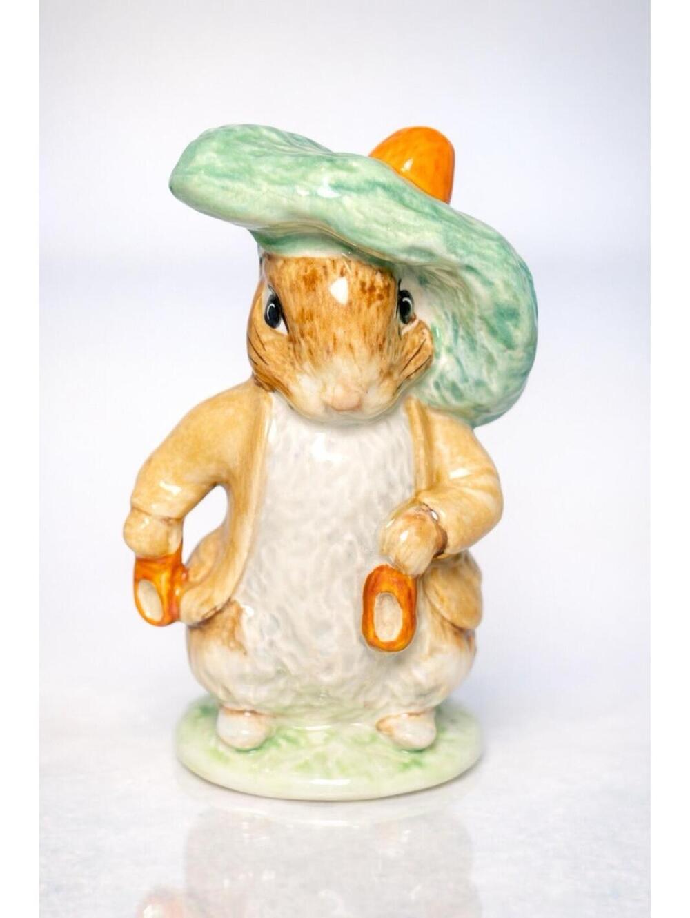 Beswick England 1948 Beatrix Potter Benjamin Bunny Porcelain Figurine, 4.25”